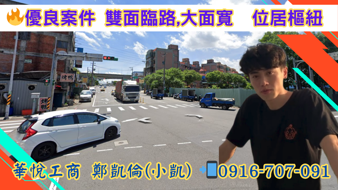 其他工業用地[🔥優良案件 ⭐雙面臨路,大面寬 ⭐.方正大坪數,地形平坦 ⭐位居樞紐,四通八達]