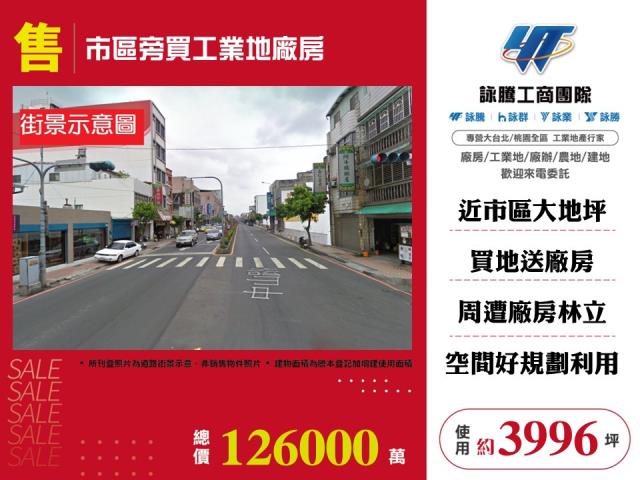 其他工業用地[市區旁買工業地廠廠房126]
