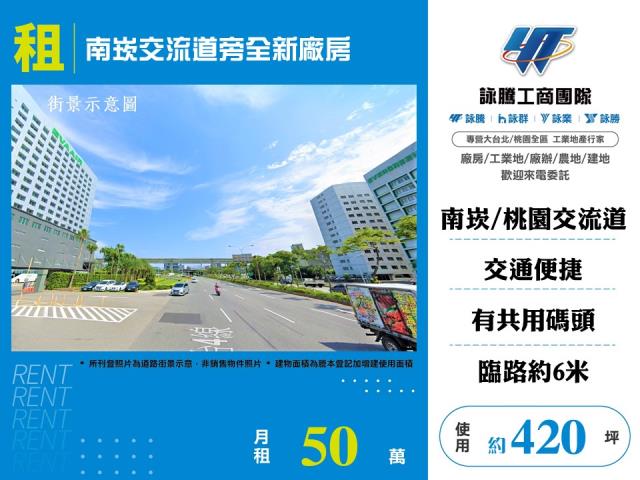 其他工業用地[南崁交流道旁全新廠房125]