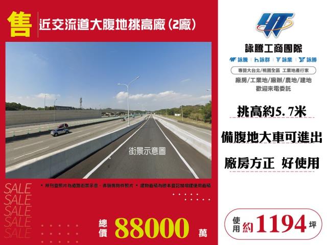 其他工業用地[近交流道大腹地挑高廠房(2廠)158]