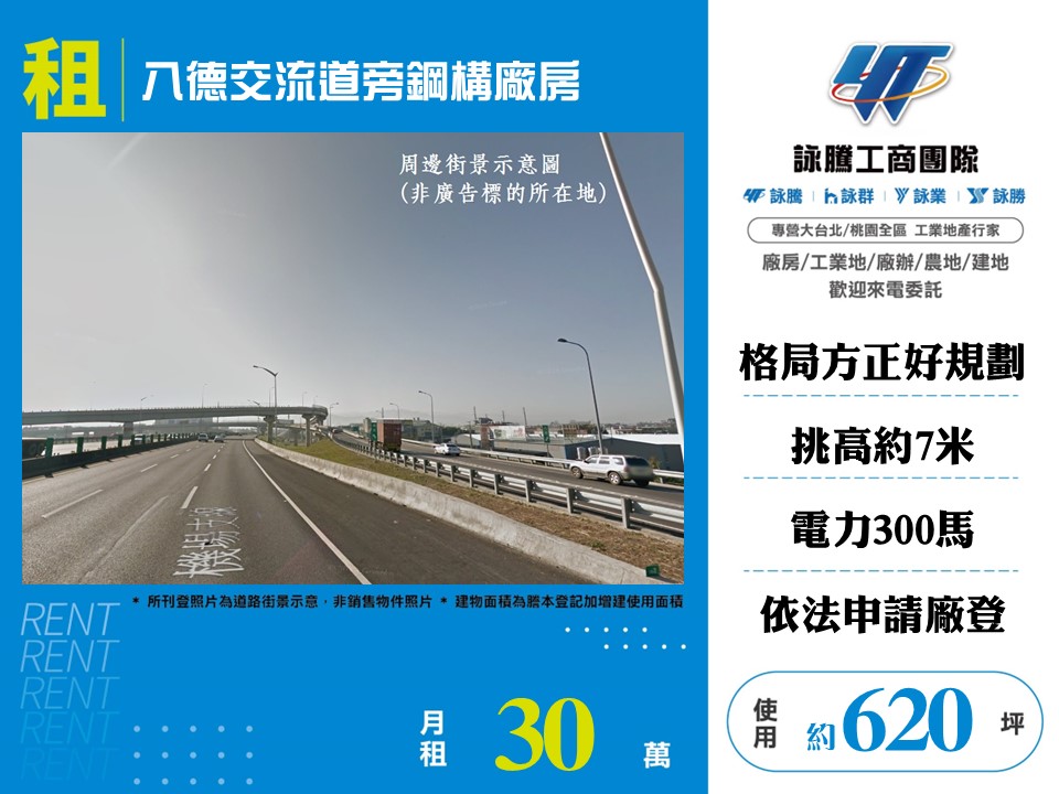 其他工業用地[八德交流道旁鋼構廠房127]