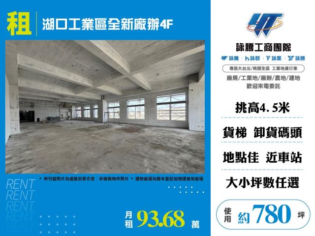 新竹產業園區[湖口工業區全新廠辦4F-155]