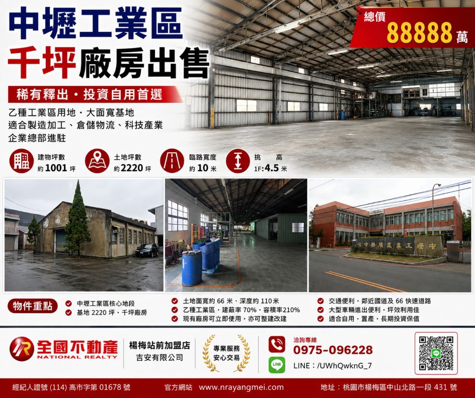 桃園市，中壢區-中壢產業園區租售物件照片（第3張）